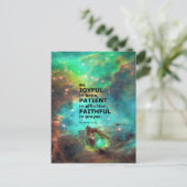 Römer 12:12 postkarte (Stehend Vorderseite)