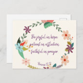 Römer 12:12 postkarte (Vorne/Hinten)