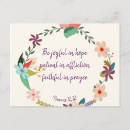 Römer 12:12 postkarte