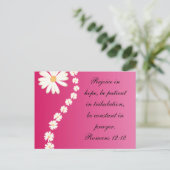 Römer 12:12 postkarte (Stehend Vorderseite)