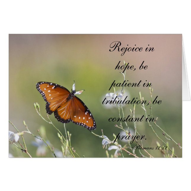 Römer 12:12 Schmetterling (Vorderseite (Horizontal))