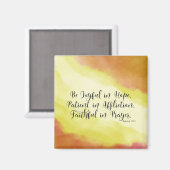 Römer 12:12 Seien Sie froh in der Hoffnung Christl Magnet (Vorderseite/Rückseite)