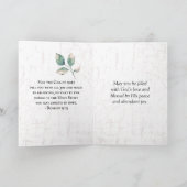 Römer 12:12 Seien Sie in Hoffnung glücklich, treu  Karte (Innenseite)