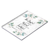 Römer 12:12 Seien Sie in Hoffnung glücklich, treu  Notizblock (Linke Seite)