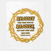 Römer 12:15 KJV Bible Scripture Verse Fleecedecke (Vorderseite)