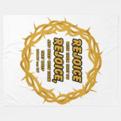 Römer 12:15 KJV Bible Scripture Verse Fleecedecke (Vorderseite (Horizontal))