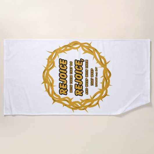 Römer 12:15 KJV Bible Scripture Verse Strandtuch (Vorderseite)