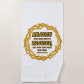 Römer 12:15 KJV Bible Scripture Verse Strandtuch (Vorderseite)