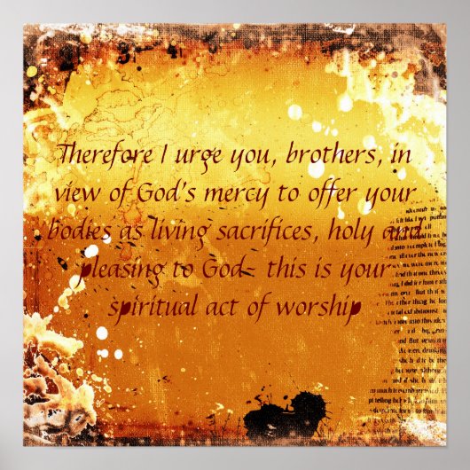 Römer 12:1 poster (Vorne)