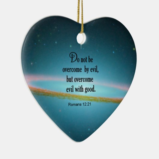 Römer-12:21 Keramik Ornament (Rechts)