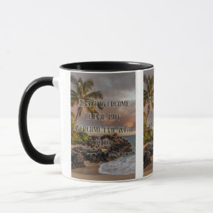 Römer 12:21 KJV Bible Verse Pic Zwei-Tonen-Tasse Tasse
