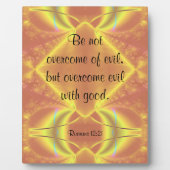 Römer 12:21 Plaque Fotoplatte (Vorderseite)