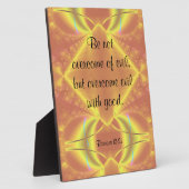 Römer 12:21 Plaque Fotoplatte (Seite)