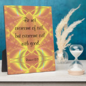 Römer 12:21 Plaque Fotoplatte (Seite)