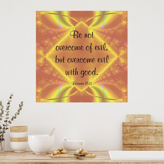 Römer 12:21 Poster (Küche)