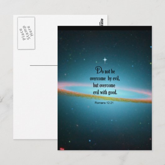 Römer 12:21 postkarte (Vorne/Hinten)