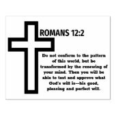 Römer 12:2 Briefmarke NIV Bibel Verse Kautschuk Gummistempel (Prägung)