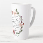 Römer 12:2 Entsprechen Sie nicht dem Muster Floral Milchtasse (Rechte Ecke)