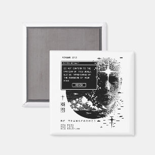 Römer 12:2 Erneuere Deinen Geist System-Meldungsal Magnet