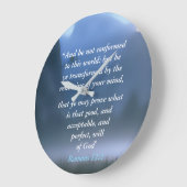 Römer 12:2 große wanduhr (Winkel)