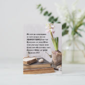 Römer 12:2 Mit dieser Welt nicht übereinstimmen Postkarte (Stehend Vorderseite)