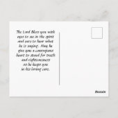 Römer 12:2 Mit dieser Welt nicht übereinstimmen Postkarte (Rückseite)