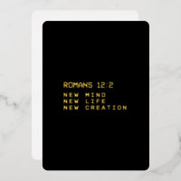 Römer 12:2 Neuer Geist Lebensschöpfung Minimalist