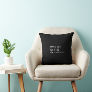 Römer 12:2 Neuer Geist Lebensschöpfung Minimalist Kissen
