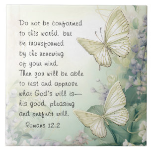 Römer 12:2 Nicht mit dieser Weltbibel übereinstimm Fliese