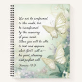 Römer 12:2 Nicht mit dieser Weltbibel übereinstimm Notizblock (Vorderseite)