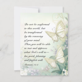 Römer 12:2 Nicht mit dieser Weltbibel übereinstimm Postkarte