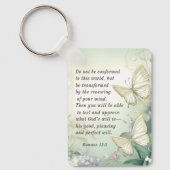 Römer 12:2 Nicht mit dieser Weltbibel übereinstimm Schlüsselanhänger (Vorderseite)