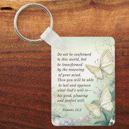 Römer 12:2 Nicht mit dieser Weltbibel übereinstimm Schlüsselanhänger