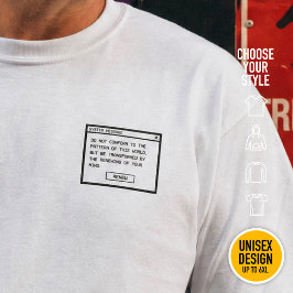 Römer 12:2 Passt euch nicht der christlichen Stree T-Shirt