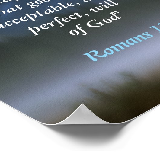 Römer 12:2 poster (Ecke)