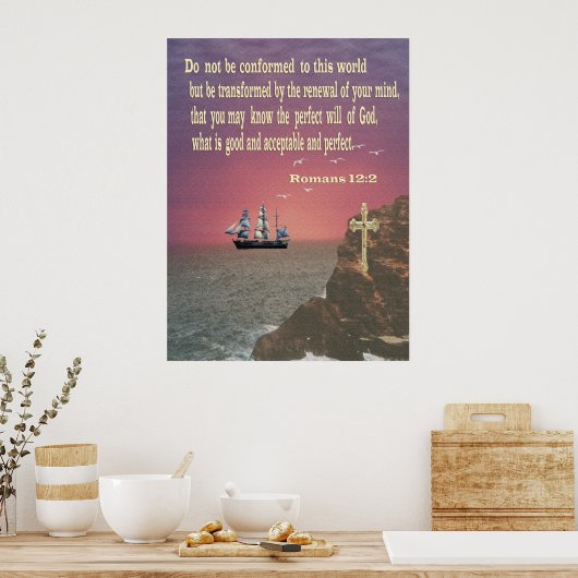 Römer 12:2 Poster (Küche)