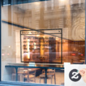 Römer 12:2 Schwarz-Weiß-Computer-Warnfenster Fensteraufkleber (Café-Fenster)