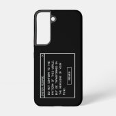 Römer 12:2 Schwarz-Weiß-Computer-Warnfenster Samsung Galaxy Hülle (Rückseite)