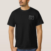 Römer 12:2 Schwarz-Weiß-Computer-Warnfenster T-Shirt (Vorderseite)