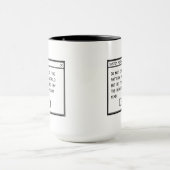 Römer 12:2 Schwarz-Weiß-Computer-Warnfenster Tasse (Zentrum)