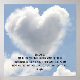 Römer 12:2 Segen für Inspiration-Bibel-Verse Poster