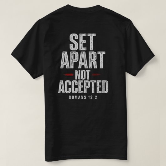 Römer 12:2 T-Shirt (Design Rückseite)