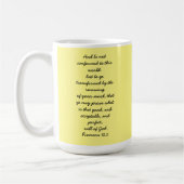 Römer 12:2 Tasse (Links)