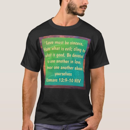 Römer 12:9-10 T-Shirt (Vorderseite)