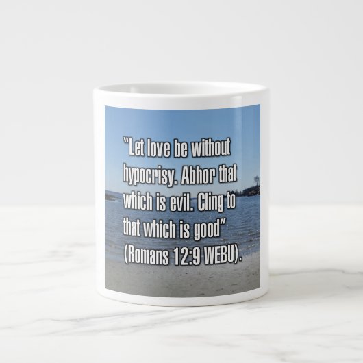 Römer 12:9 WEBU Tasse (Vorderseite)