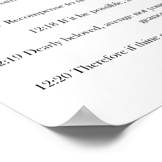 Römer 12 poster (Ecke)