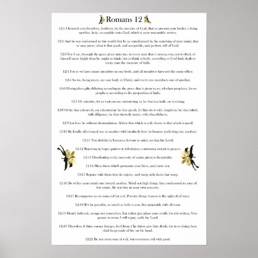 Römer 12 poster (Vorne)