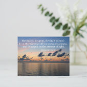 Römer 13:12 postkarte (Stehend Vorderseite)