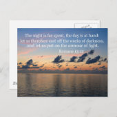 Römer 13:12 postkarte (Vorne/Hinten)