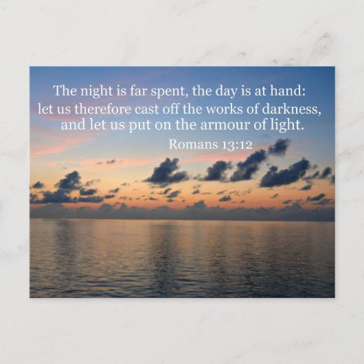 Römer 13:12 postkarte (Vorderseite)